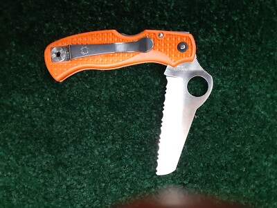 SPYDERCO RESCUE 79MM VG-10 Orange CLIPIT JR 4