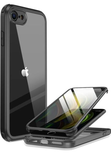 iPhone SE 2022 & 2020 Case, iPhone 8 Case [Built-in Glass Screen Protector - Picture 1 of 4