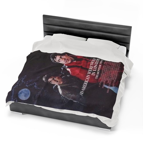 Velveteen Plush Blanket An American Werewolf in London vintage movie poster - Picture 23 of 25