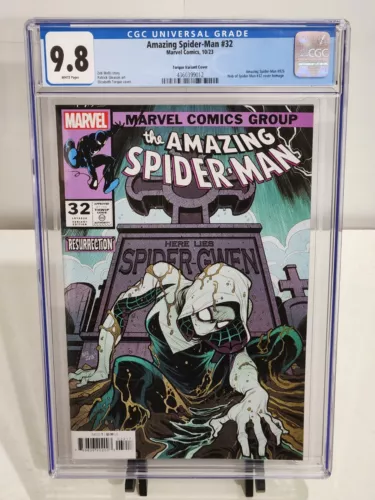 Amazing Spider-Man #32 Torque 1:50 Variant CGC 9.8 Web Of Spider-Man 32 Homage