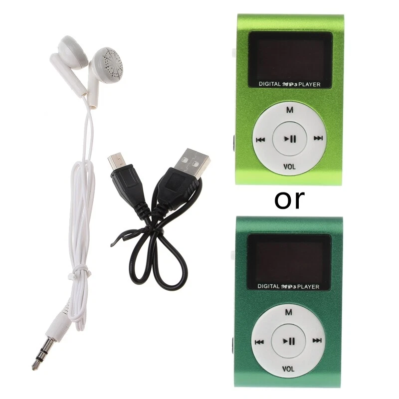 MX-801 Mini USB Metal Clip Micro SD TF Card Slot LCD Screen Music MP3 Player - Image 2 of 4