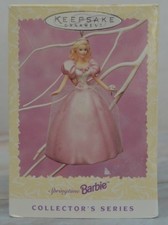 Hallmark Keepsake Christmas Tree Ornament Barbie Springtime Collector Pink dress
