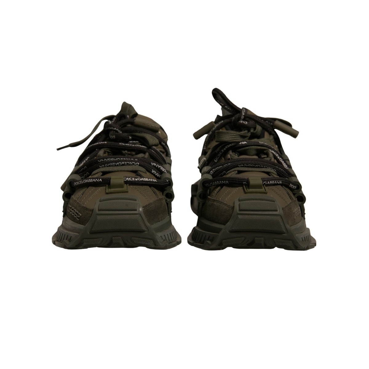DOLCE & GABBANA Shoes Military Green Space Low Top Sneakers EU42.5