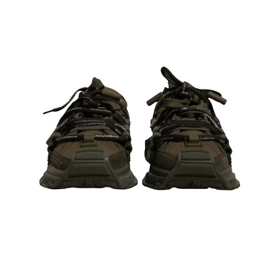 DOLCE & GABBANA Shoes Military Green Space Low Top Sneakers EU42.5