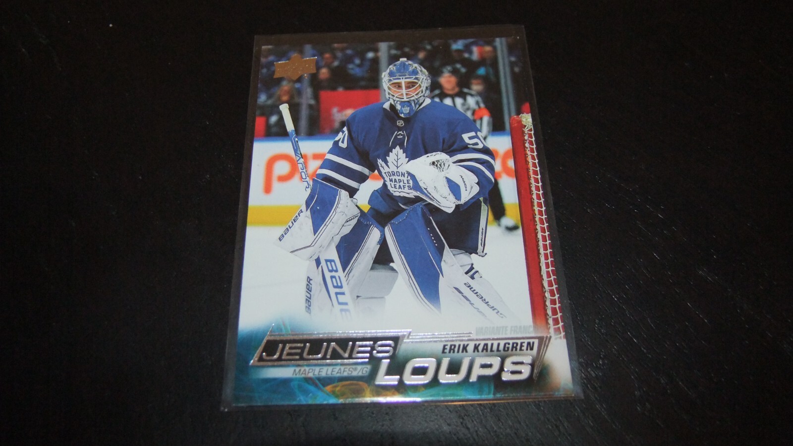 2022-23 UPPER DECK ERIK KALLGREN YOUNG GUNS ROOKIE RC FRENCH JEUNES LOUPS #208