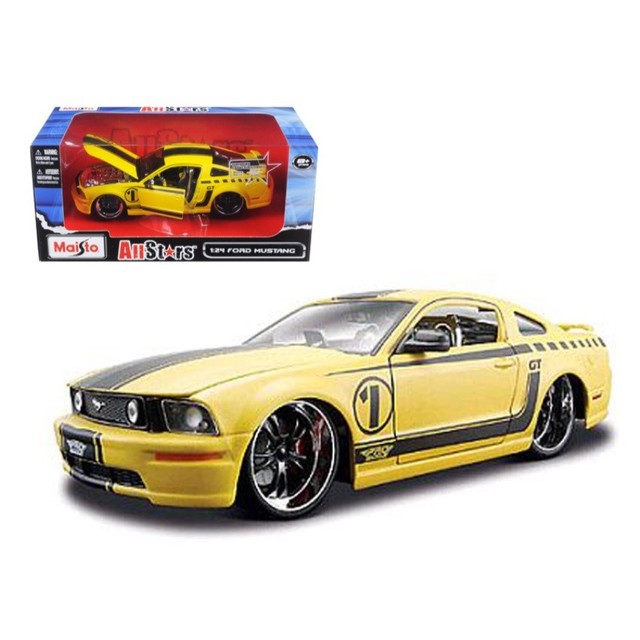yellow mustang toy car
