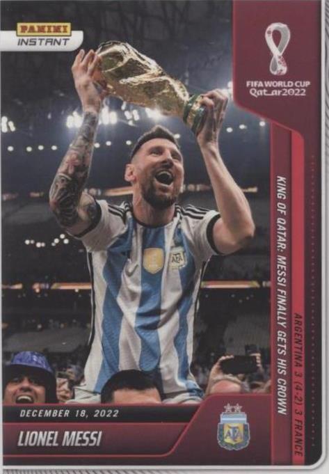 2022 Panini Instant FIFA World Cup Qatar Lionel Messi #118 for