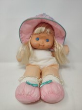 VTG. 1992 FISHER PRICE PUFFALUMP KIDS GIRL SOFT DOLL, 15" No clothes Free Ship