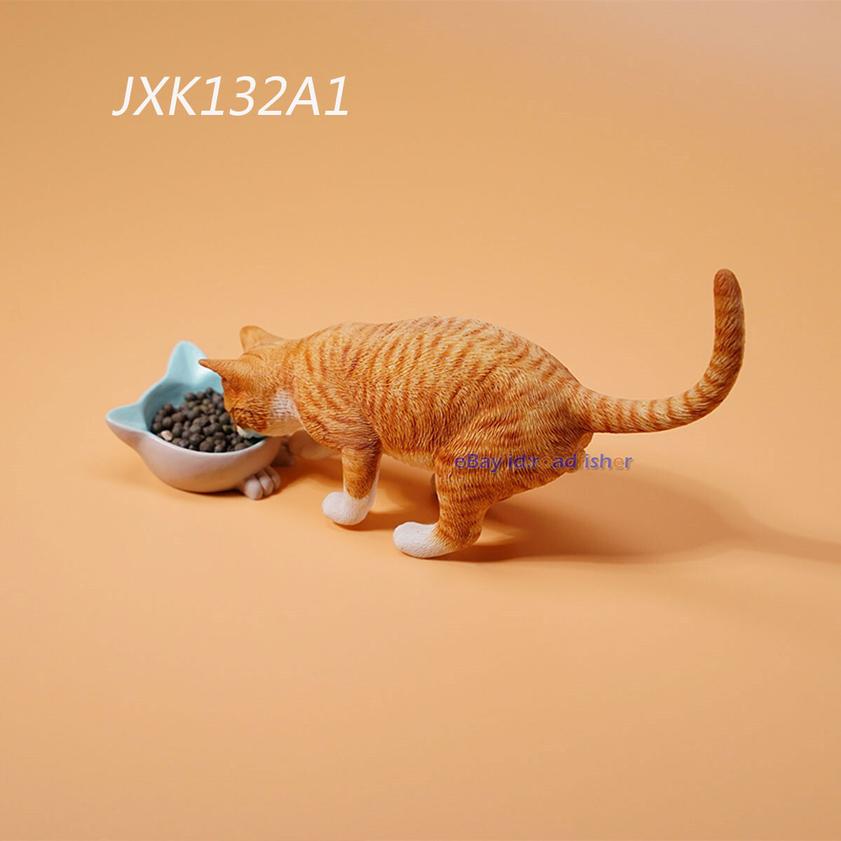 JXK 1/6 Cats That Eat Cat Model Animal Pet Decor Scence Figure