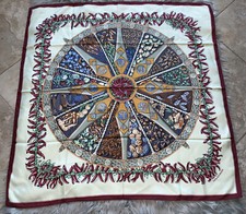 HERMES Aux Pays Des Epices Silk Scarf