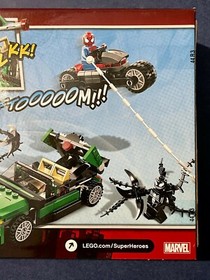 Lego Marvel Heroes 76004 Spider Man Spider Cycle Chase Venom New in Box Retire