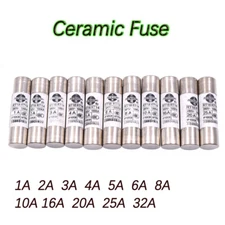 1A-32A Ceramic Fuse Domestic Electric Fast Blow Fuses Plug Household Mains Plug