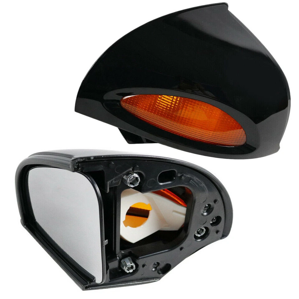 For BMW R1100RT R1100RTP R1150RT Rear View Mirror Amber Turn Signals LH+RH Set Foto 4 de 4