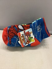 Marvel Super Hero Toddler Boys Socks Size 3T-5T Spider-man 6-Pack Grip