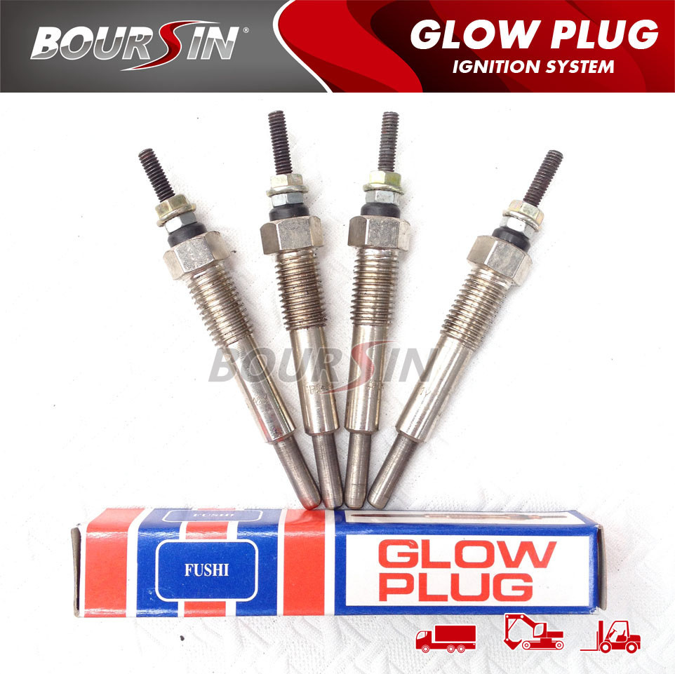 4x Glow Plug For Isuzu Trooper ELF150 ELF250 Fargo Wizzard 4JG2, 4FG1,4EE1 Turbo