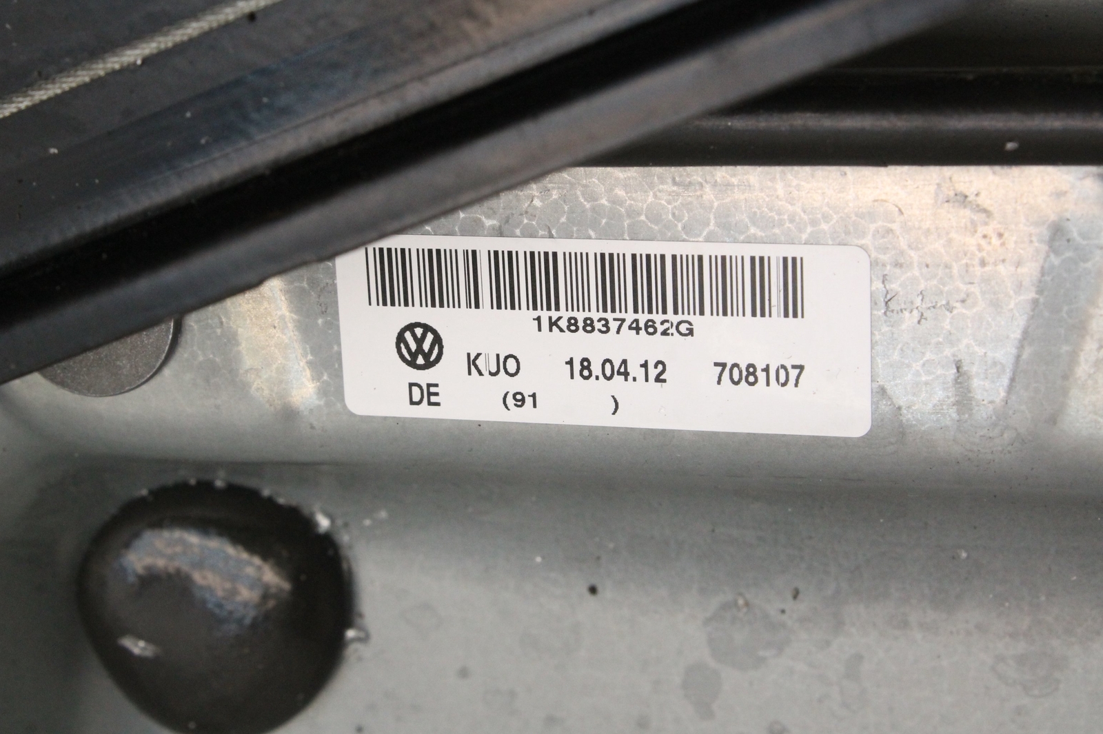 VW SCIROCCO 137, 138 2.0 Front Right Door Window Regulator 1K8837462G