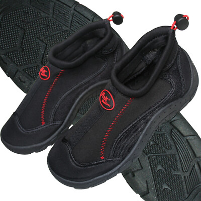Fox Outdoor Schwimmschuhe Badeschuhe Neopren mit Kordel schwarz Gr. 37 bis 46