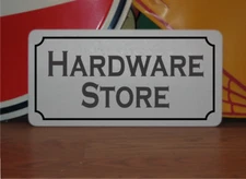 Hardware Store Metal Vintage Design Sign 6"x12"