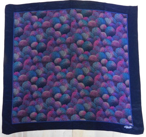 Foulard 100% Pure en Soie Vintage Femme De Maren (1166) 78cm x 86cm