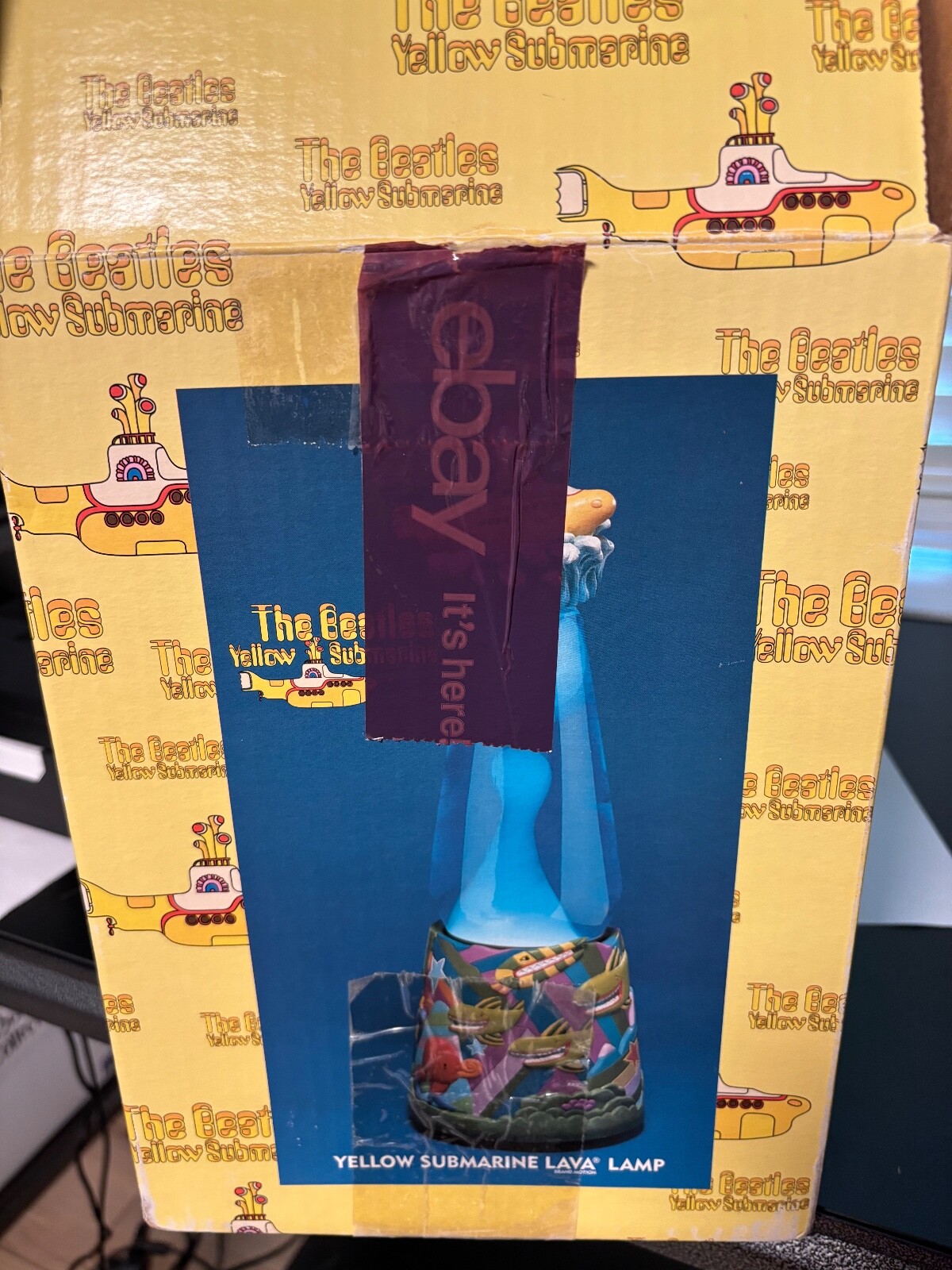 BEATLES YELLOW SUBMARINE LAVA LAMP WITH BOX 1999 SUBFILMS LTD. eBay