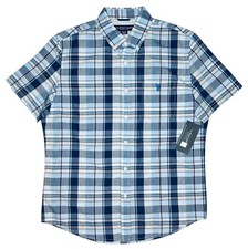 U.S. Polo Assn. 11728 NEW Men's Plaid Short Sleeve Button Up Woven Shirt