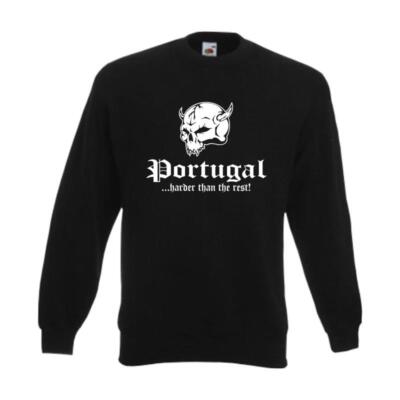 Sweatshirt PORTUGAL harder than the rest Pullover Fan Pulli S-6XL (WMS05-49c)