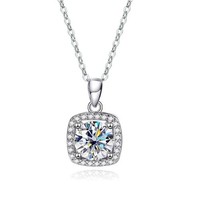 Innolea Innolea KissenföRmige Halo-Zirkonia-Halskette Aus Kupfer–45Cm Kett