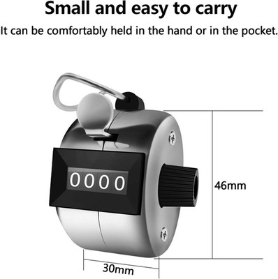 Hand Tally Counter, Mechanischer Hand Klickzähler Zählklicker Klar & Genau