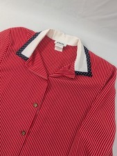 Vintage Jo Hardin Shoulder Padded Blouse Womens 12 Victorian Cottage Prairie