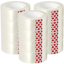 12 Rolls Transparent Tape Refills for Dispenser, Clear Tape, 3/4 x 1000 Inche...