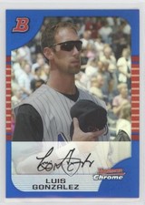 2005 Bowman Chrome Blue Refractor 20/150 Luis Gonzalez #79 3a8