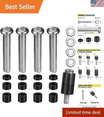 #ad M8 Screws for Samsung TV Mounting Kits M8 x 45mm Pitch 1.25mm VESA Bolts Washers $8.89