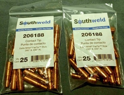 Lot Of 50 Southweld 206188 Contact Tip
