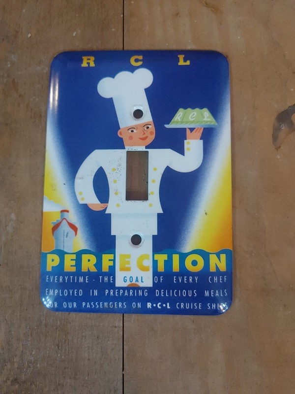 R-C-L Cruise Ship Chef Perfection Goal Light Switch Plate Cover GE Designer Lge