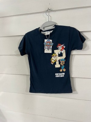 NWD Zara Kids Unisex Paw Patrol Graphic Boys Tee 3 To 4 Years Navy Y839A READ*