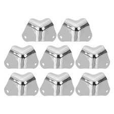 8 Pcs 1.42"x1.42" Speaker Corner Protectors, Iron Box Corner Edge Guard, White