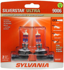 Sylvania 9006 Silverstar Ultra Halogen Headlight Bulbs 2 Pack - Factory Sealed
