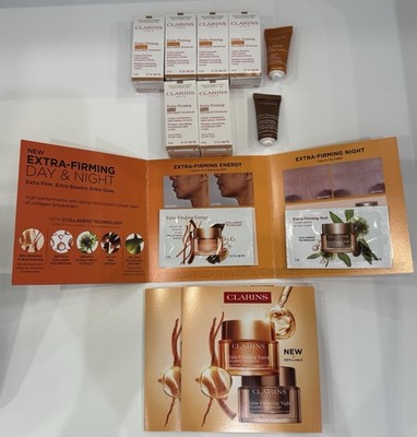 CLARINS Extra-Firming ENERGY & NIGHT Collagen Wrinkle-Smoothing Cream SAMPLES