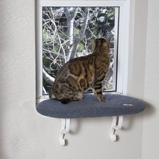 Kitty Sill Cat Window Perch for Large Cats, Orthopedic Window Hammock Bed Hol...