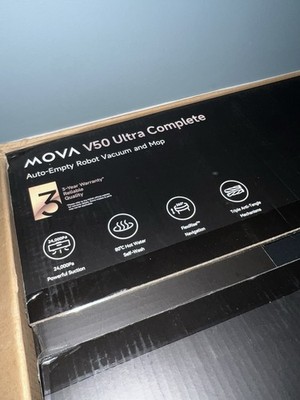 Mova V50 Ultra Complete White Robot Vacuum Cleaner Mopping Function 24,000Pa