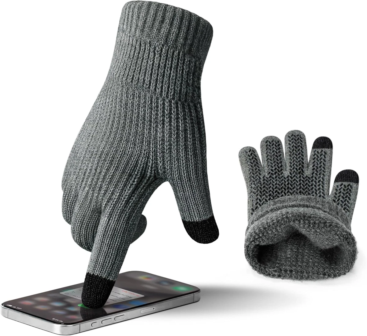 Guanti Invernali Termici Touchscreen Unisex: Morbidi, Caldi Fino A -10°C, Antivento, Elastici