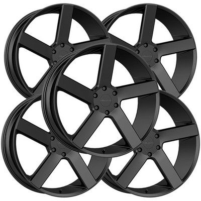 (Set of 5) Vision 472 Switchback 22x9.5 6x5.5'' +15mm Satin Black Wheels Rims