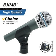 BXMB Wired Dynamic Vocal Microphones with Clip, Pouch, in box