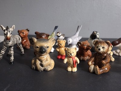 Lot Of 16 Vintage Goebel Porcelain Mixed Animals -No Chips! Birds,Bears Etc.