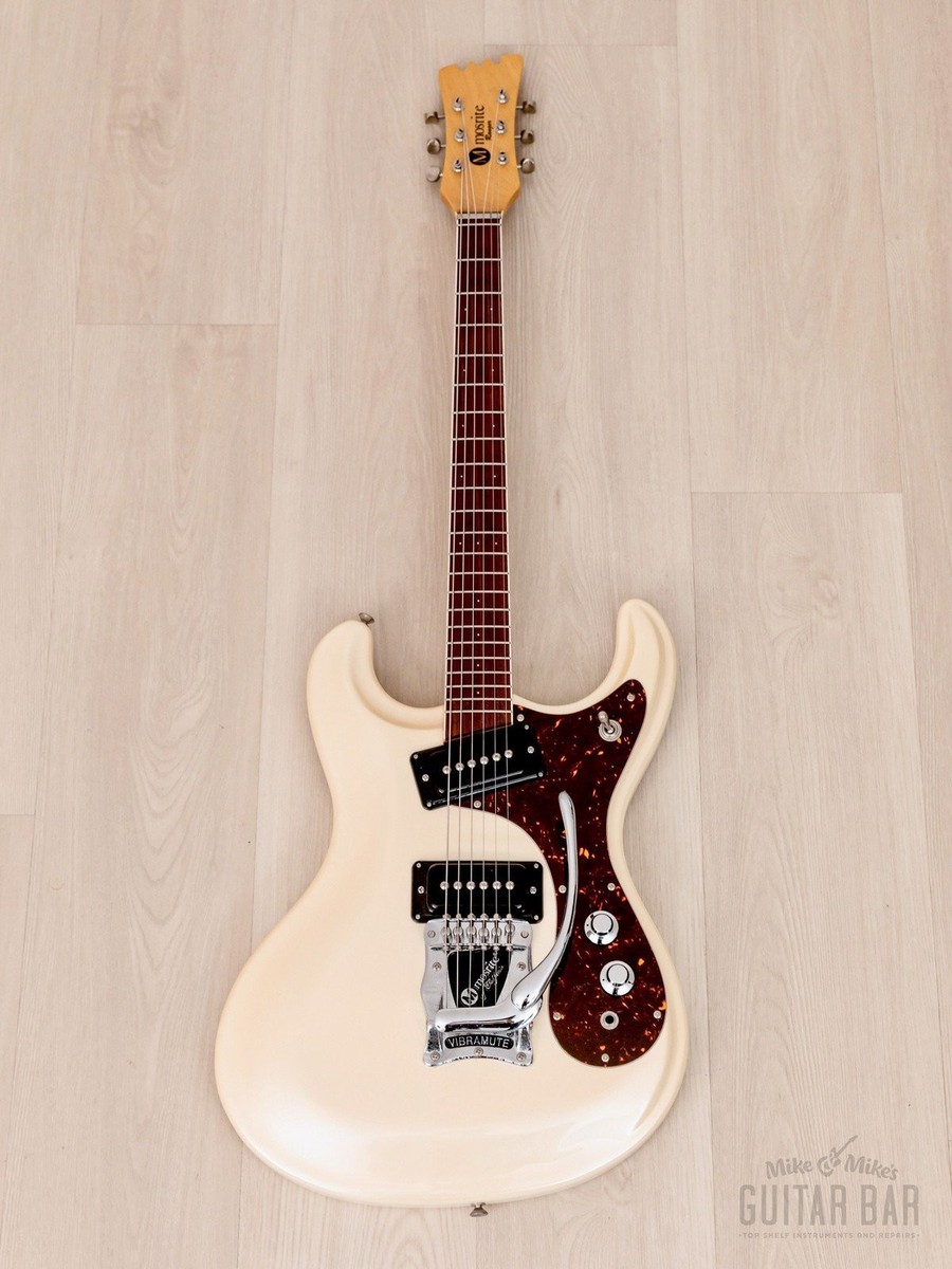 2000s Mosrite Ranger Ventures Model-Style Guitar, Pearl White w