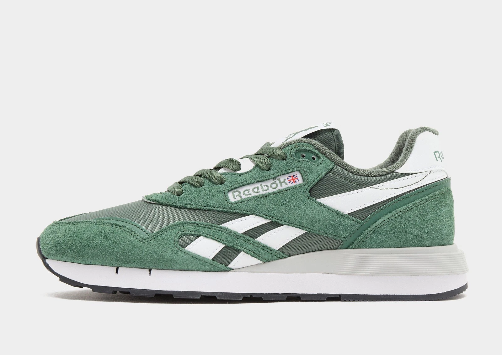 Genuine Reebok Classic Nylon 89 ® ( Men Sizes: UK 7 8 9 10 11 ) Green / White