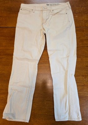 Women's Gap Straight Crop Coupe 3/4 Droite Jeans Size 8/29 R White