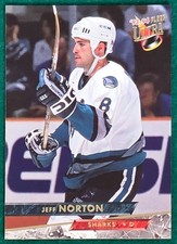 Jeff Norton - 1993-94 Fleer Ultra #417 - San Jose Sharks Hockey Card