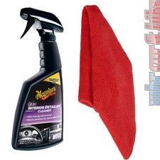 Meguiars Innenreiniger Quik Interior Detailer inkl. Sonax Mikrofasertuch rot