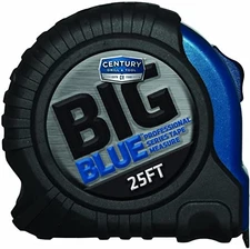 Century 72825 Heavy Duty Big Blue Tape Measure, 25-foot, 1-1/4”, 11’ Standout